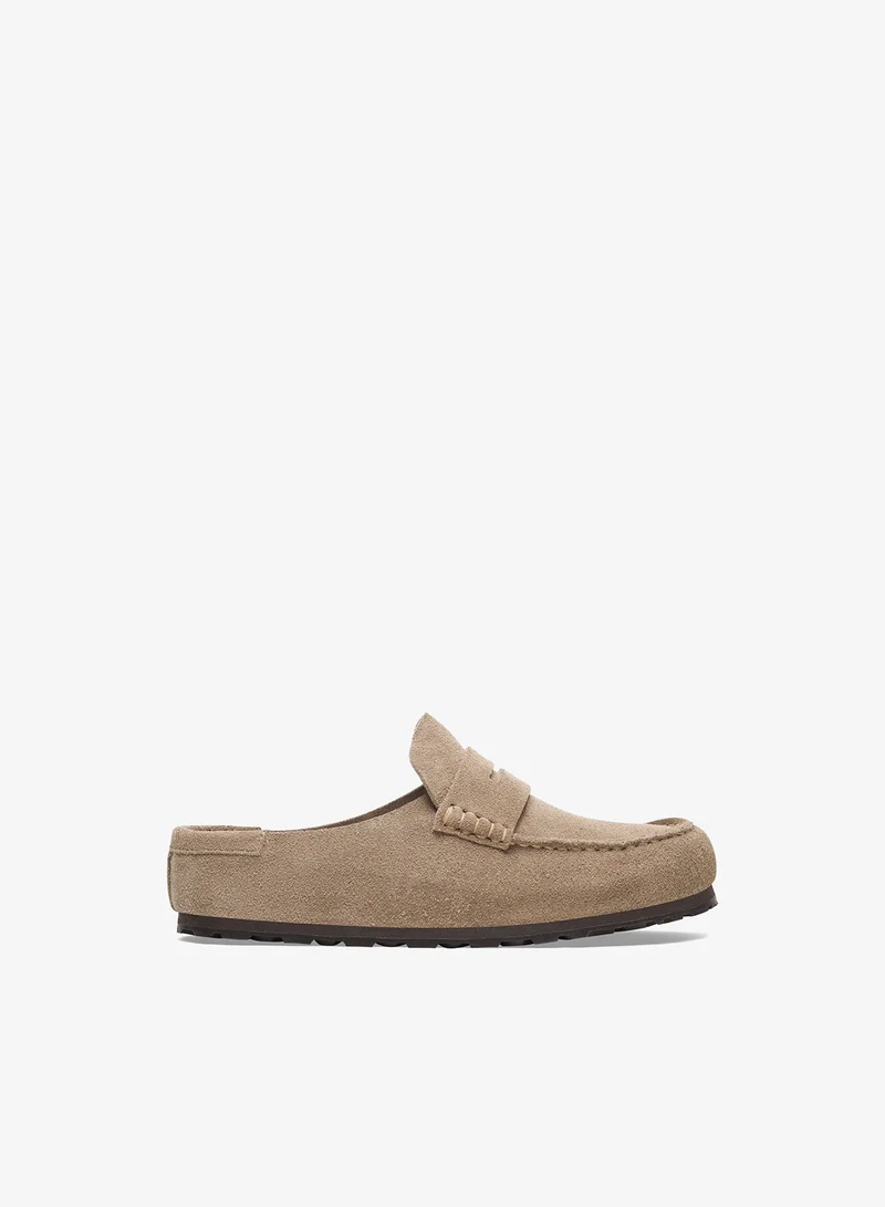 BIRKENSTOCK Naples Wrapped Suede Regular Fit Clogs